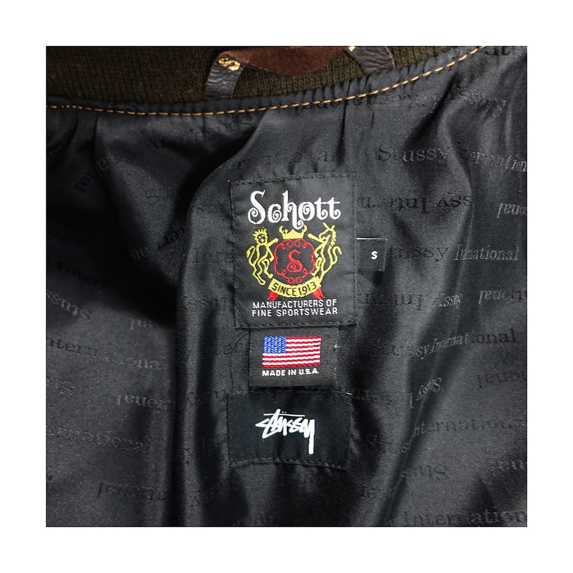 STUSSY x SCHOTT 스투시x쇼트 스웨이드 자켓 상품이미지7