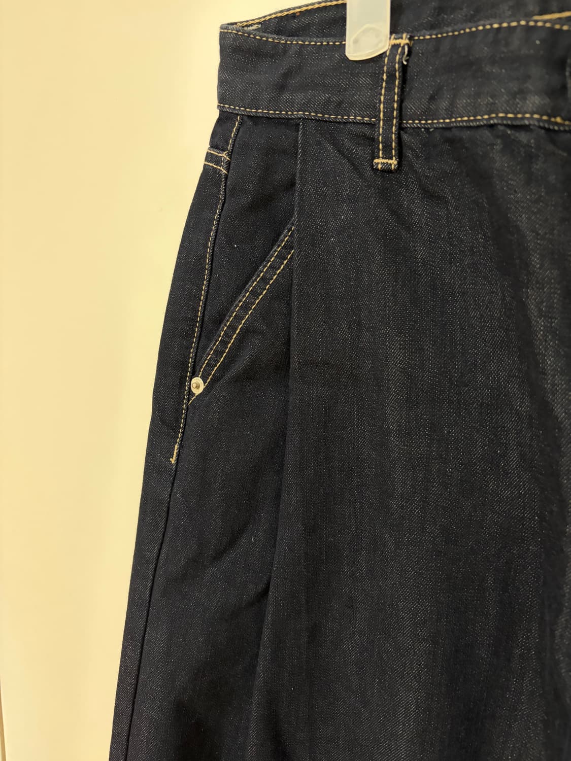 상태 최상) 코어드 논페이드 데님 팬츠 상품이미지5