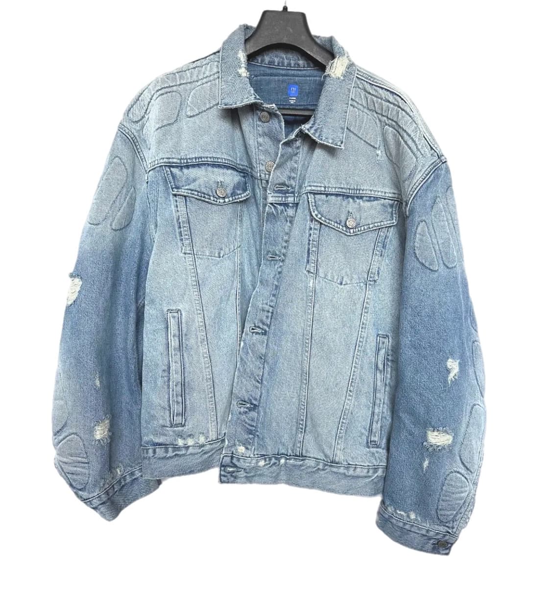 칸예 Yeezy Gap 모토 바이커 데님자켓 상품이미지3
