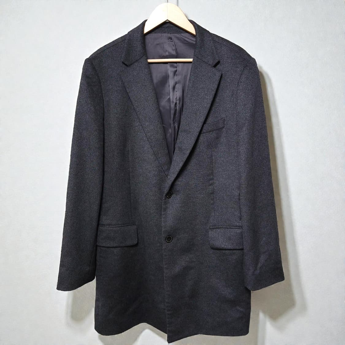 100)옴브르노 캐시미어100% 코트 FW 차콜그레이 상품이미지1