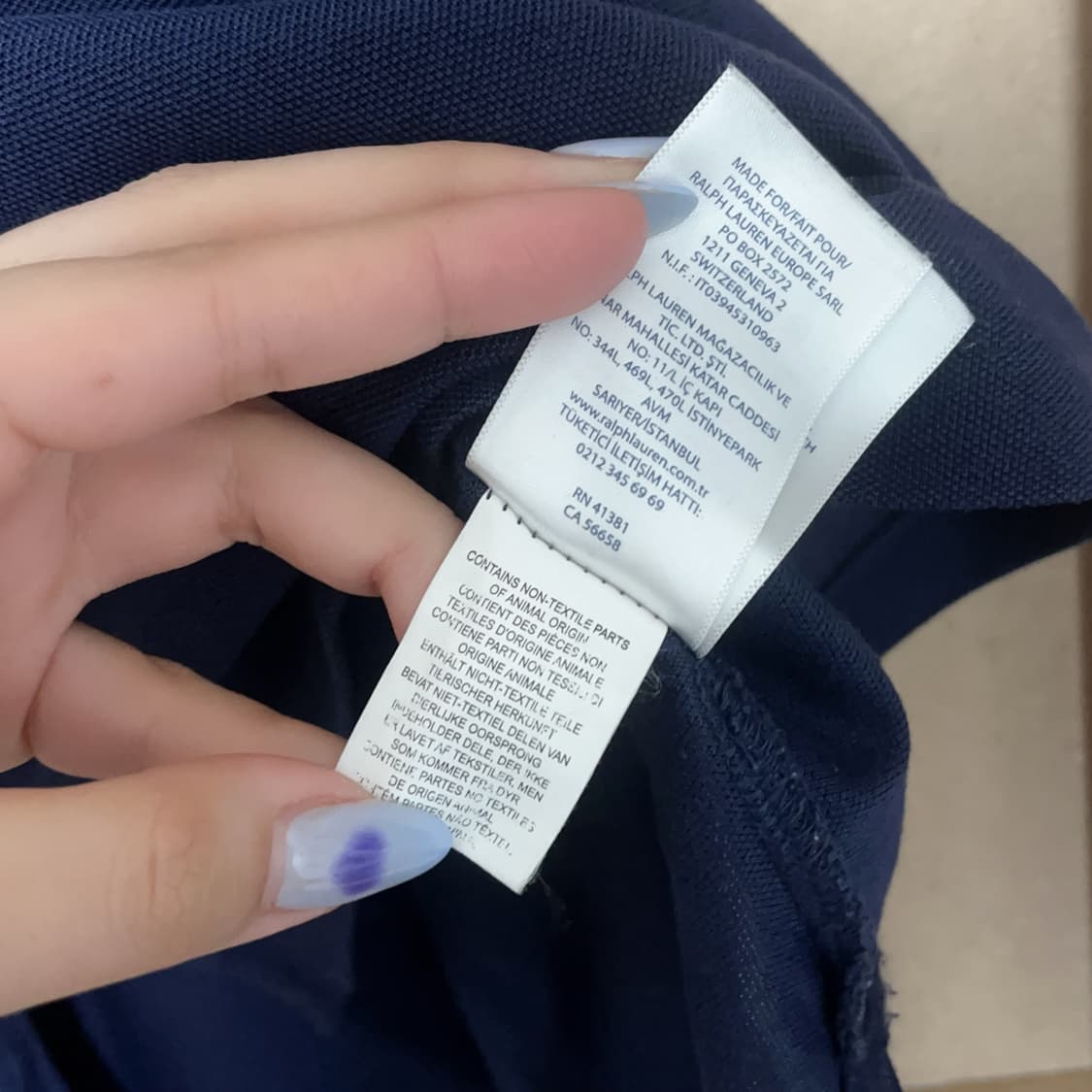 [정품] 폴로 네이비 / 레드포니 반팔카라티 [ S ] 상품이미지9