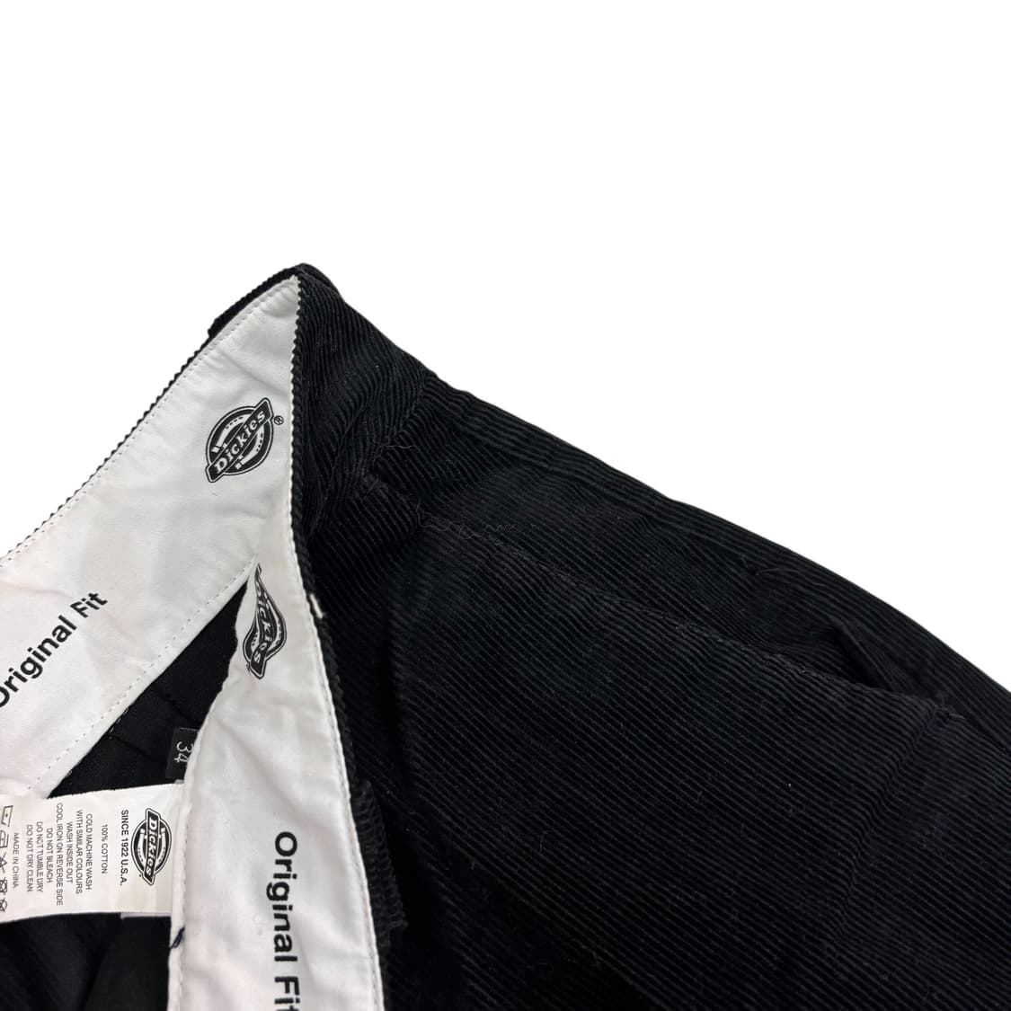 디키즈 블랙 코듀로이 팬츠 상품이미지3