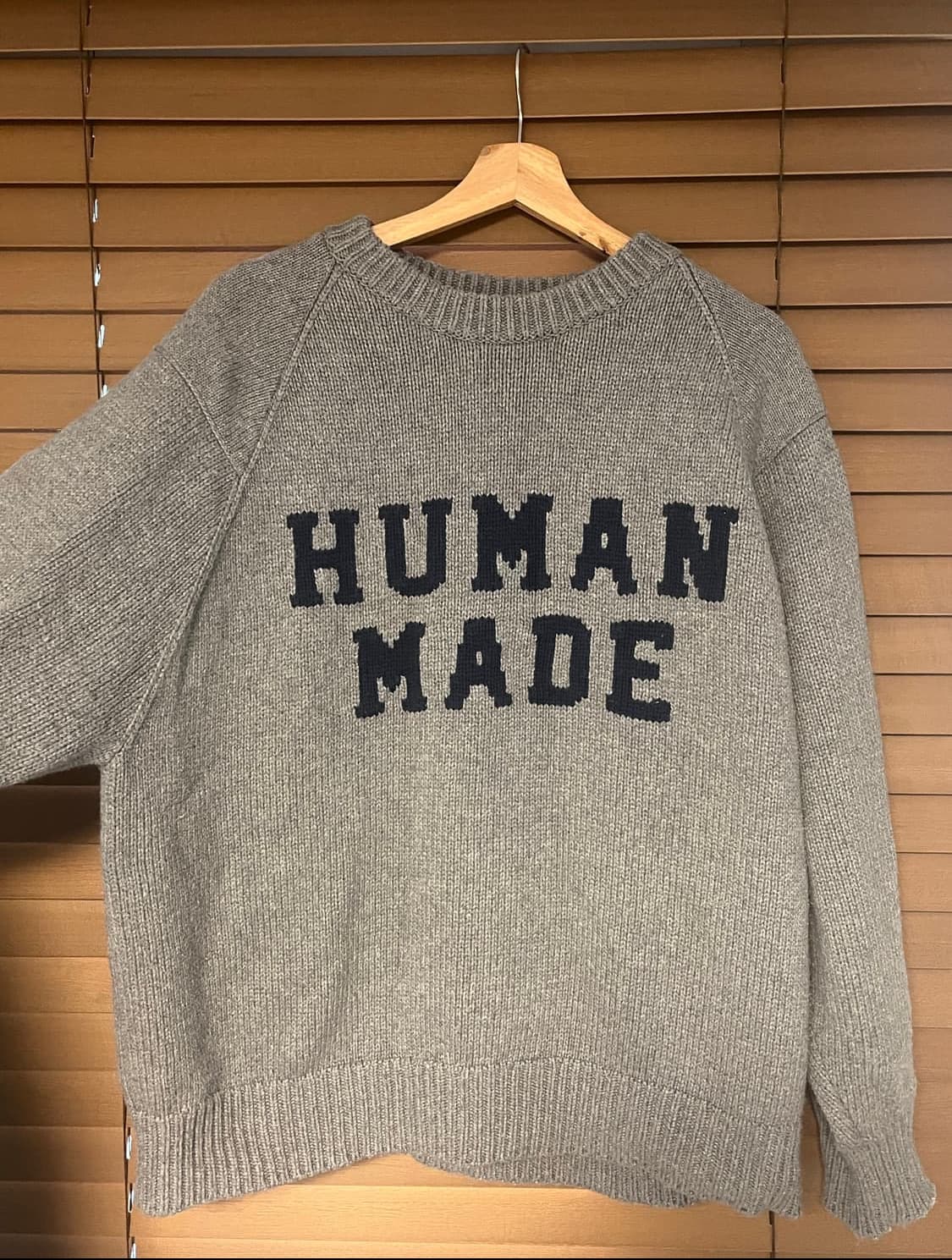 XL , 2회착용) 휴먼메이드 레글런니트 상품이미지2