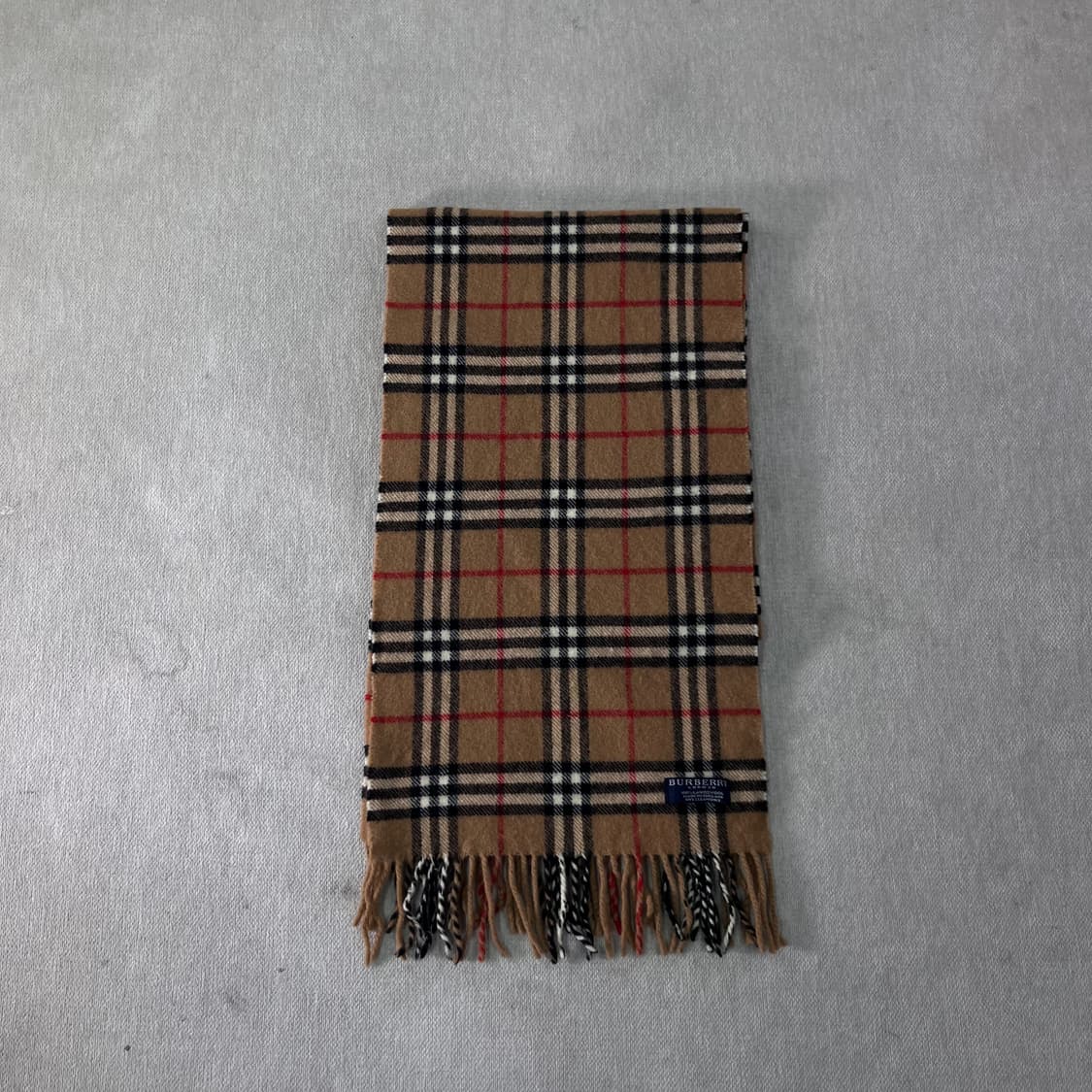 버버리 노바체크 램스울 베이지 머플러  상품이미지2