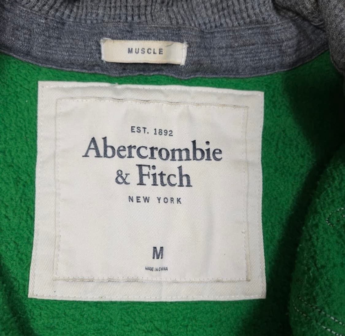 아베크롬비 후드집업 그린 상품이미지3