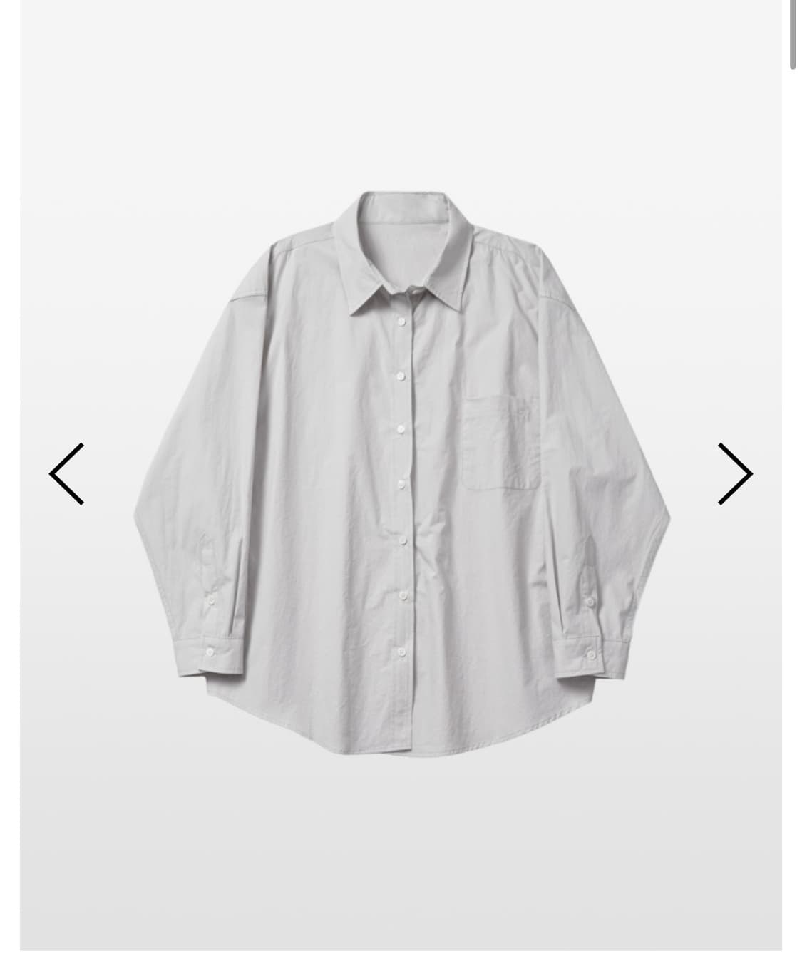 [새상품] 킴즈서울 kimseoul 루즈핏 셔츠 뮤트그레이 상품이미지1