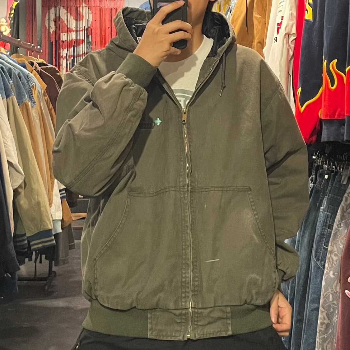 [IM] VTG 카키 후드 워크자켓 상품이미지4