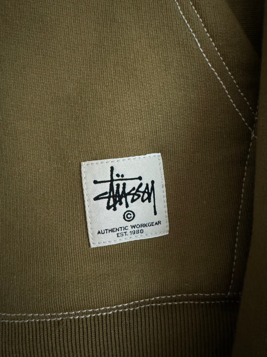 스투시 더블페이스 라벨 후드집업 급처 상품이미지4