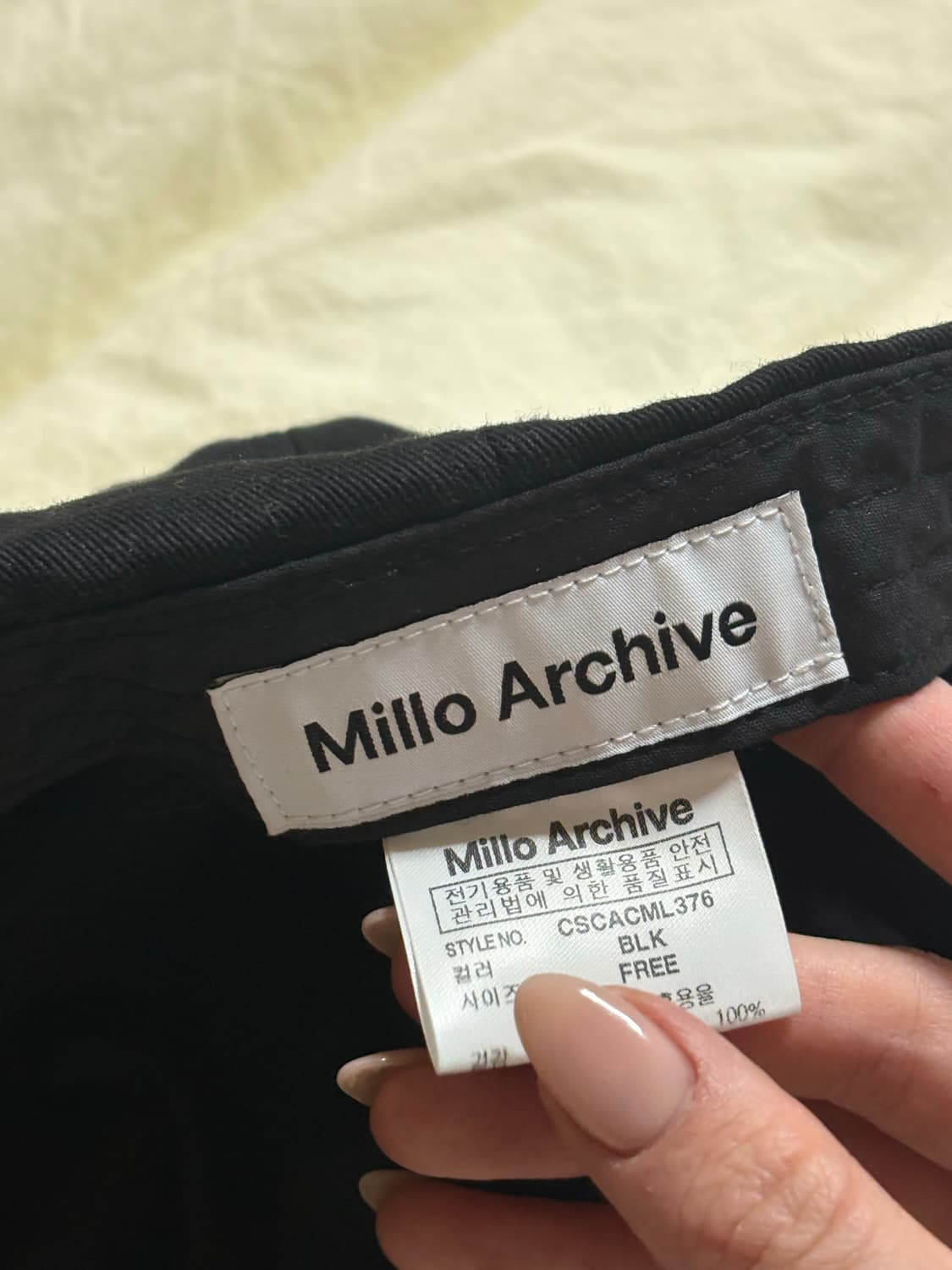 밀로 아카이브 시티 볼캡 블랙  상품이미지4