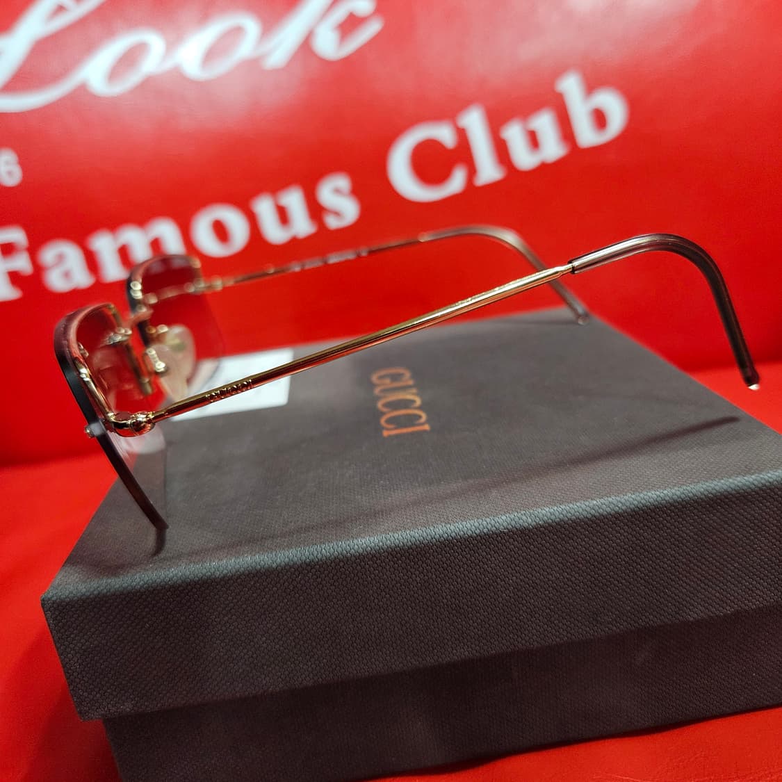 구찌(GUCCI) 90's 레트로 무테 선글라스 Free size 상품이미지3