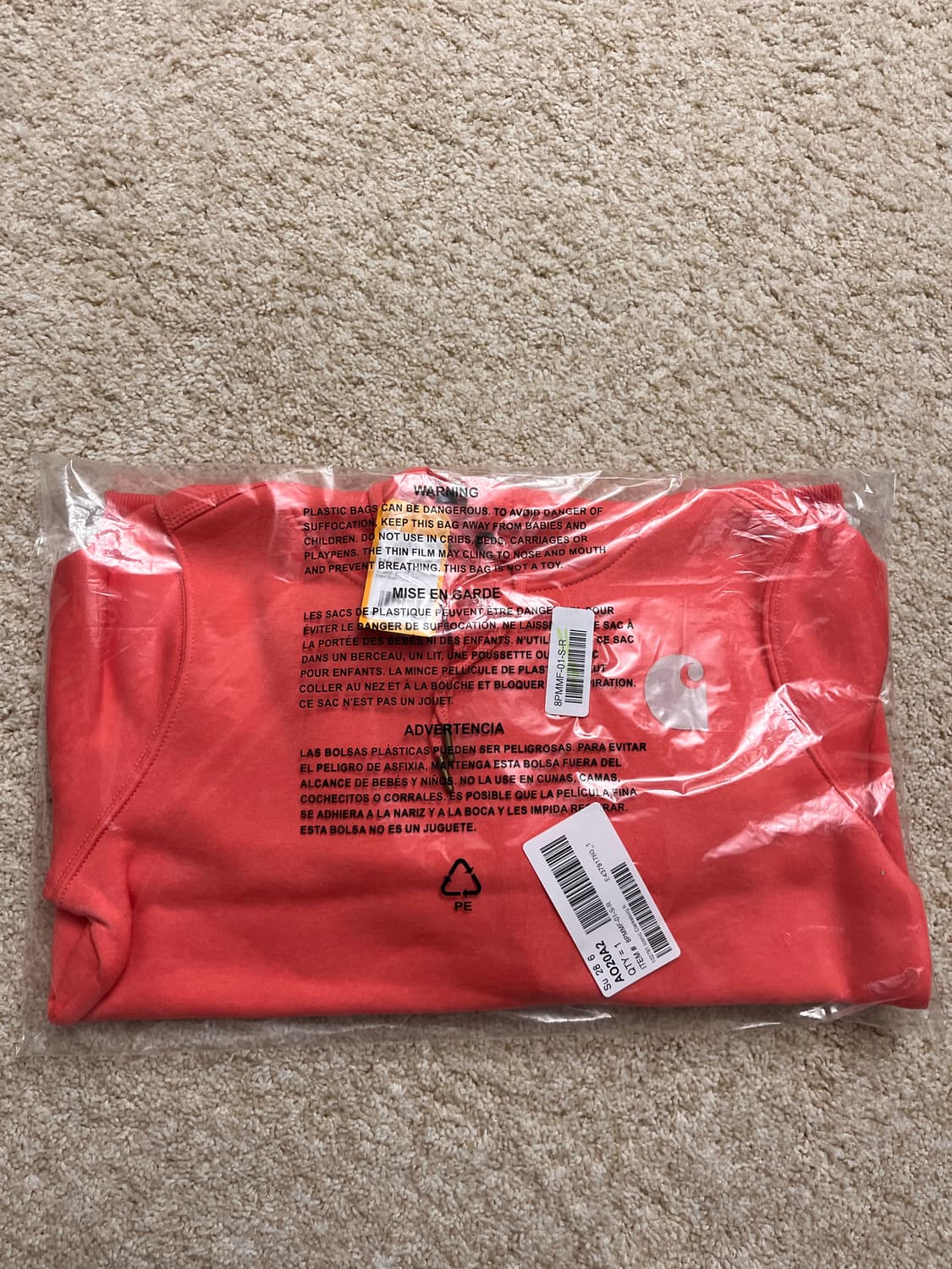 [새상품/S] 칼하트 US 오리지널 클락스버그 미드웨이트 로고 후드 상품이미지4