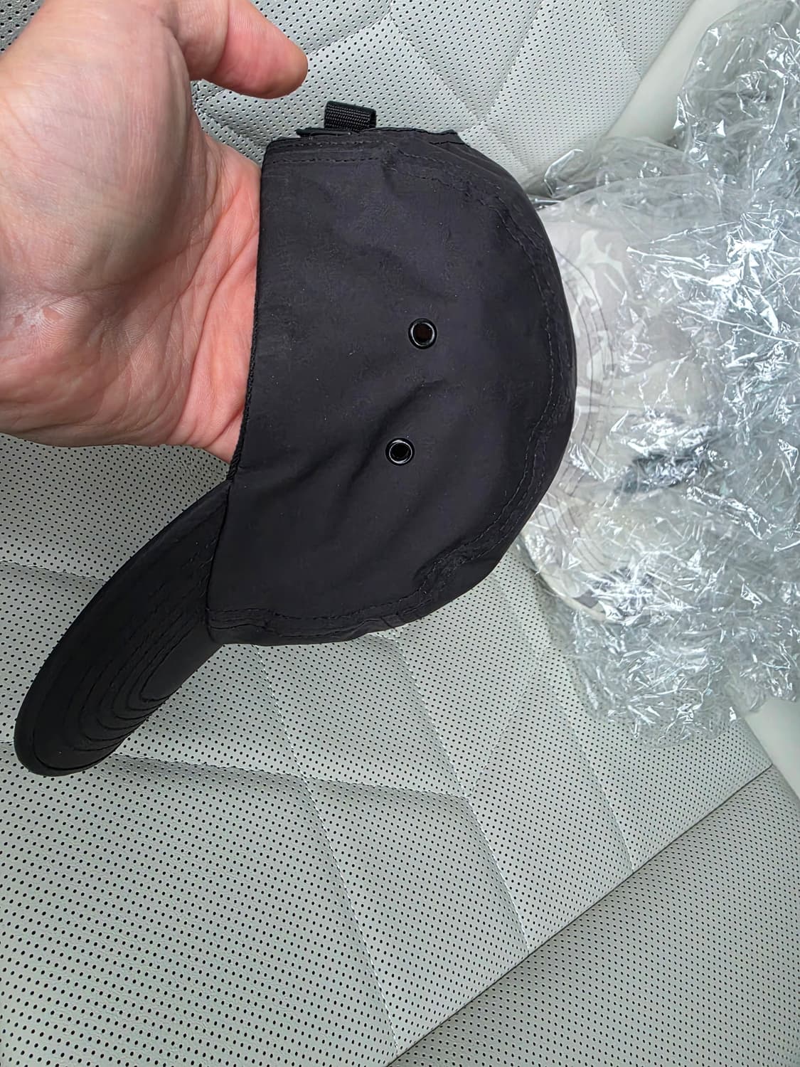 슈프림 20FW 인셋 러버로고 캠프캡 블랙 상품이미지9