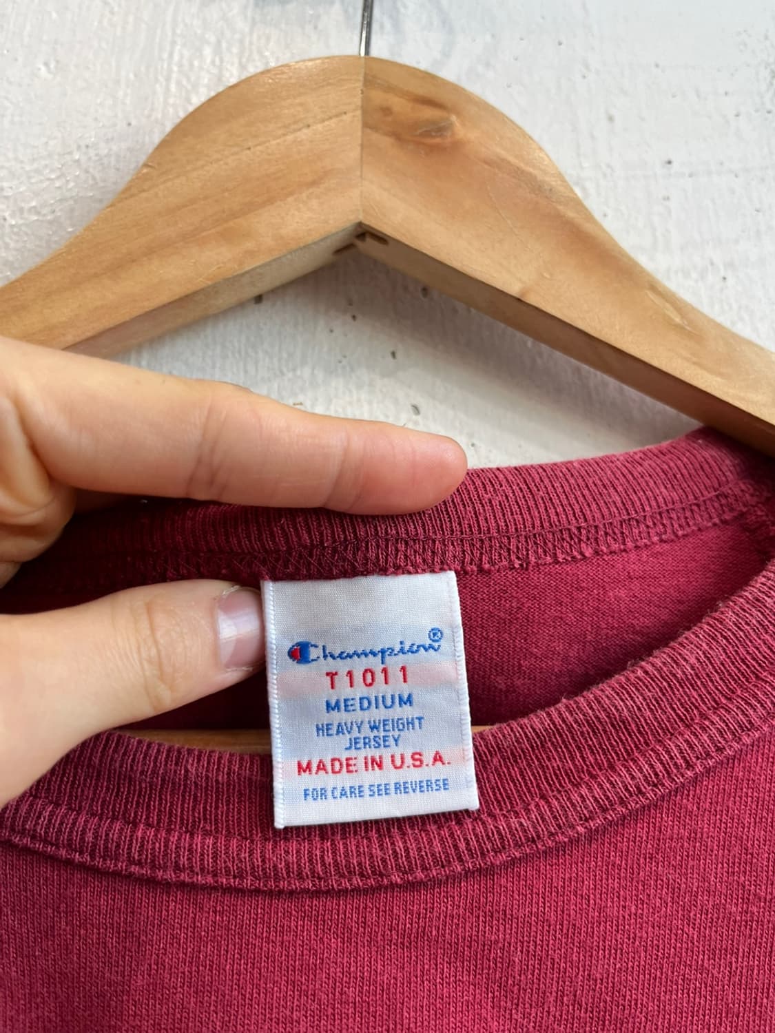 챔피온 T1011 헤비웨이트 반팔 티셔츠 Made in USA 상품이미지2