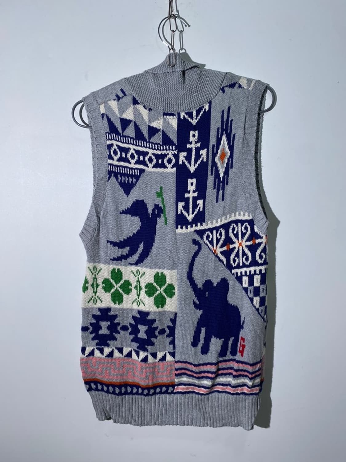 marine lime 코튼 니트 베스트 상품이미지2