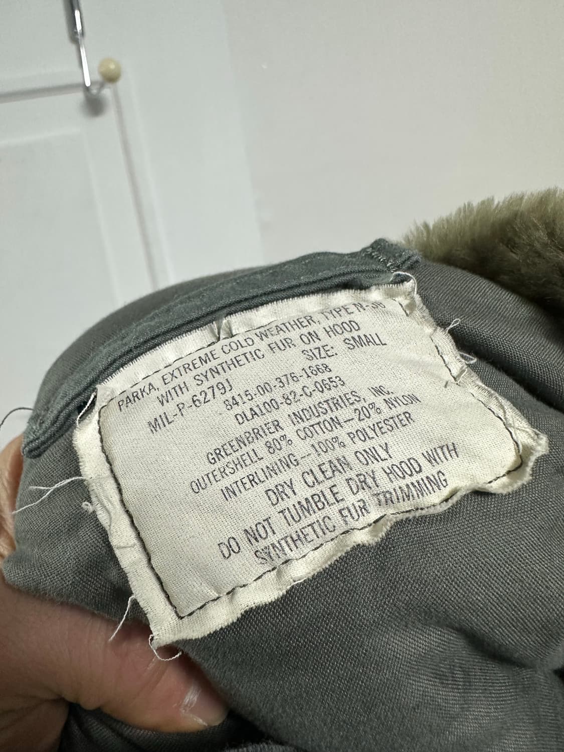 미군 N3B 파카 상품이미지3