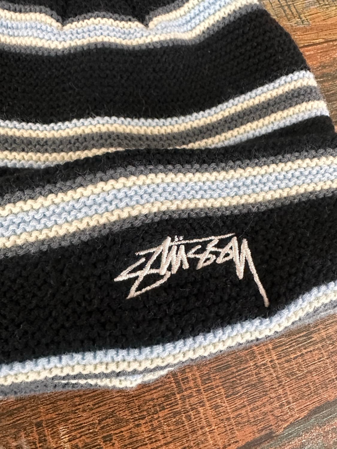 (OS)스투시 트리플 스트라이프 커프 비니 상품이미지2