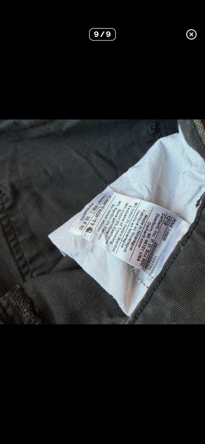 칼하트 싱글니 카펜터 워크 팬츠  상품이미지8