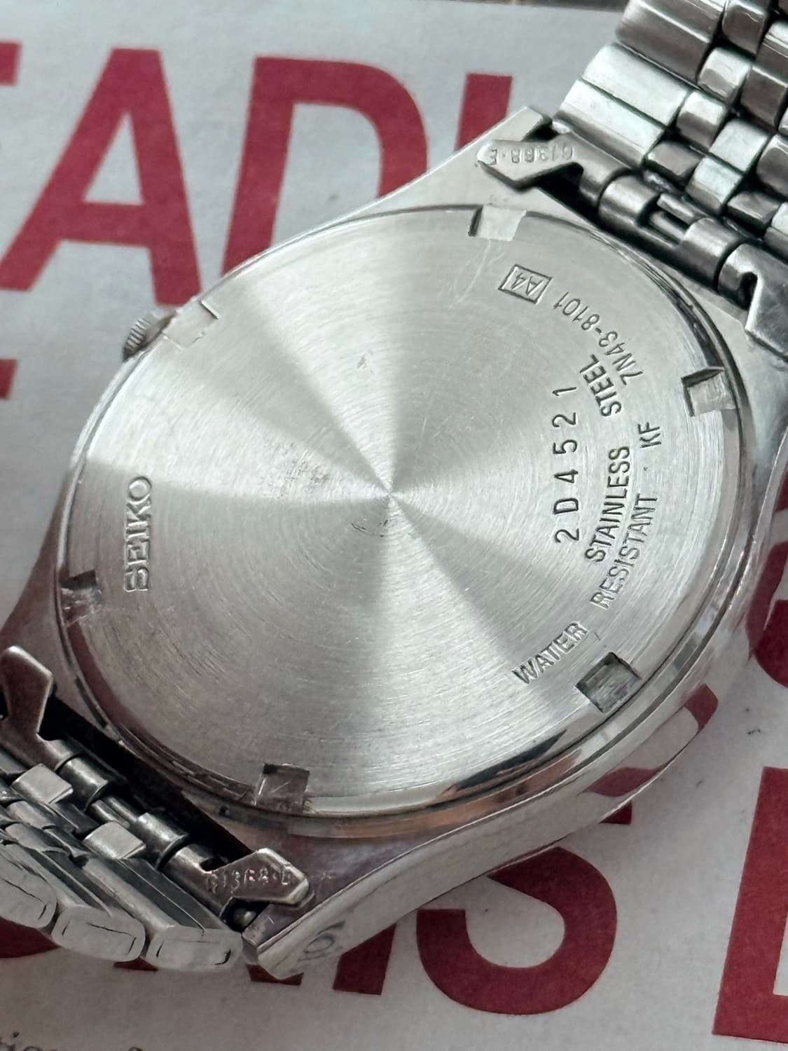 Seiko 세이코 쿼츠 3침 Day-Date 1992 상품이미지7