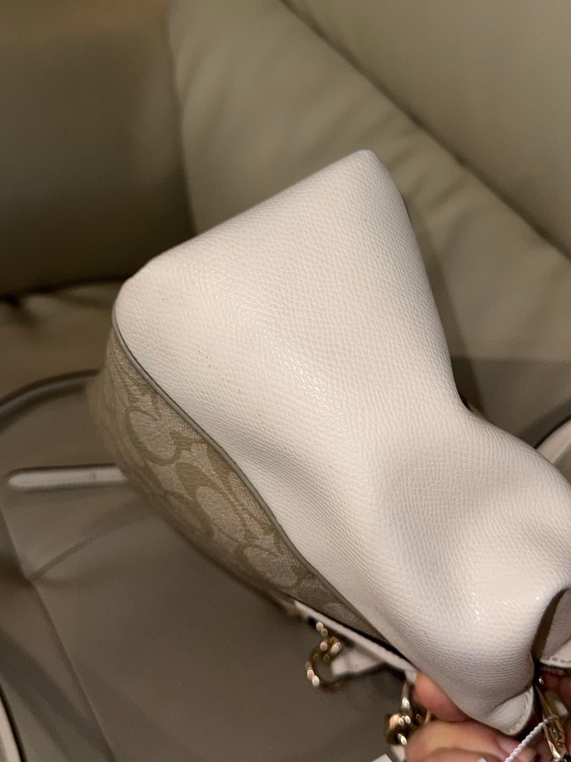 (착샷o)coach signature pattern detail bag 상품이미지4