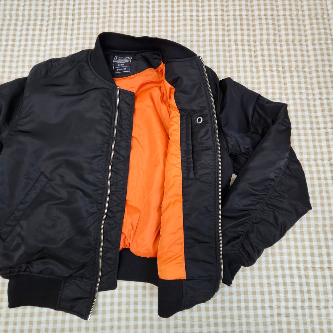 지오다노 오버핏 항공점퍼 남자100~105 상품이미지5