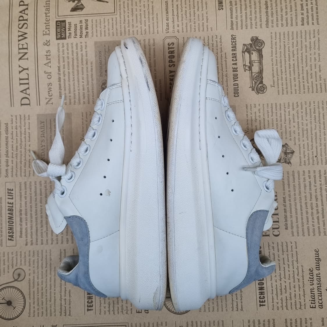 알렉산더맥퀸 오버솔 스니커즈 화이트 38 240 상품이미지6