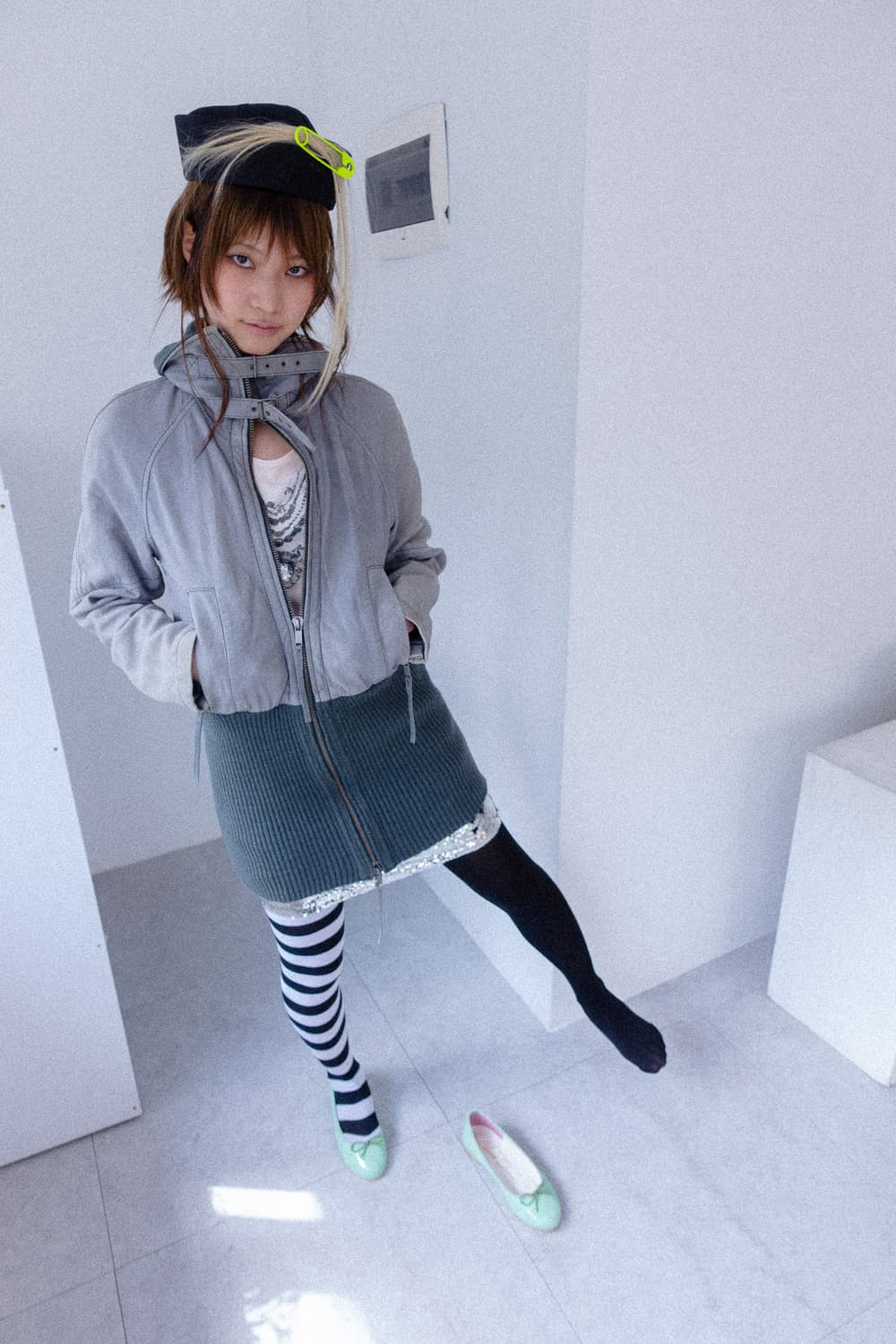 Diesel grayish blue sheep skin leather  상품이미지3