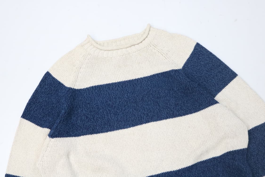 에디바우어 빈티지 굵은 스트라이프 코튼 니트 상품이미지3