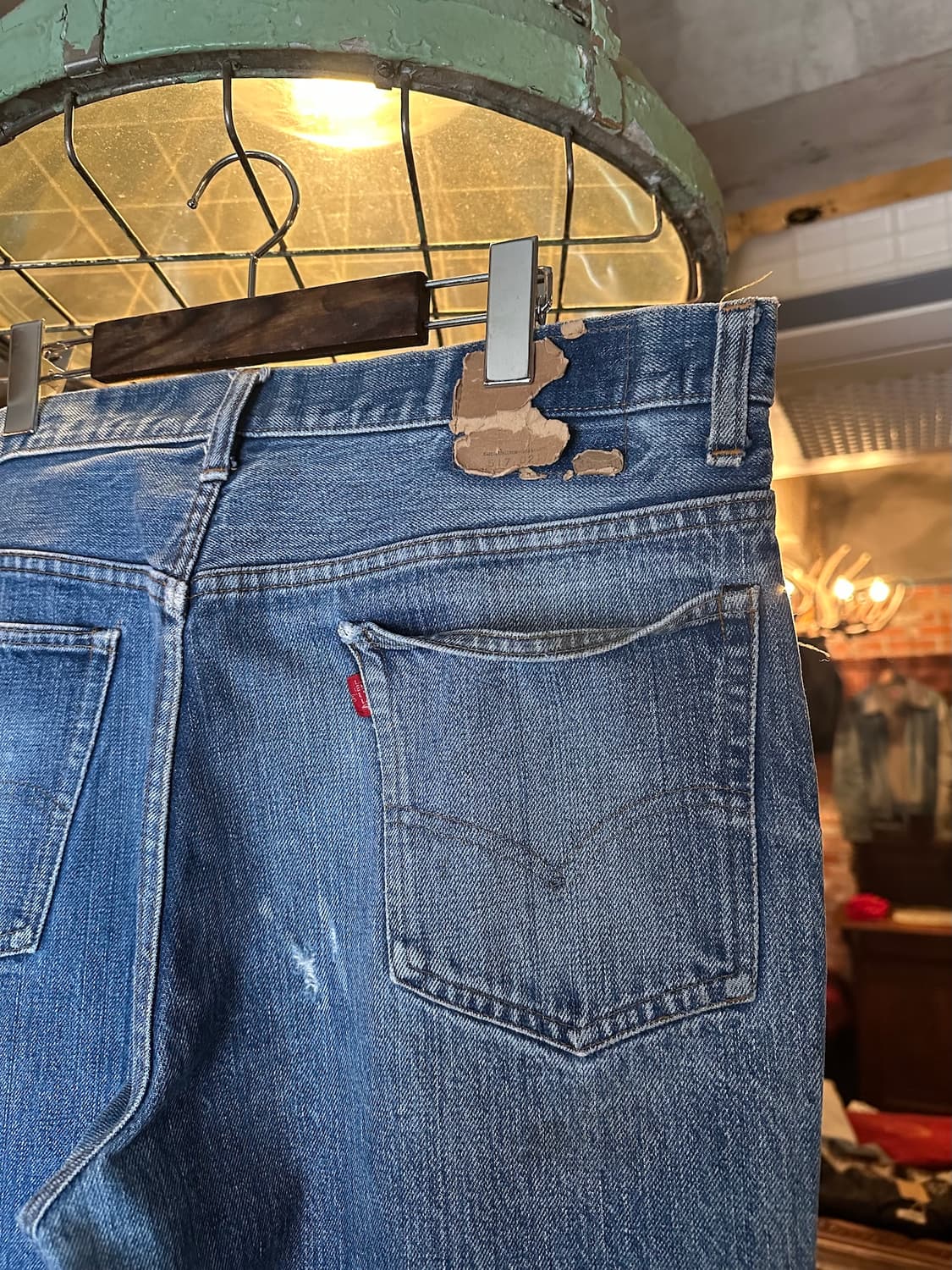 70s USA 빈티지 리바이스 517 66전기 부츠컷 데님 팬츠 상품이미지7