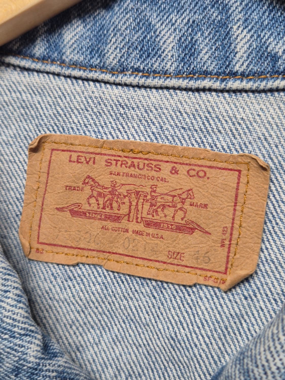 [실측 L]80s US Made 리바이스 트러커 -114 상품이미지4