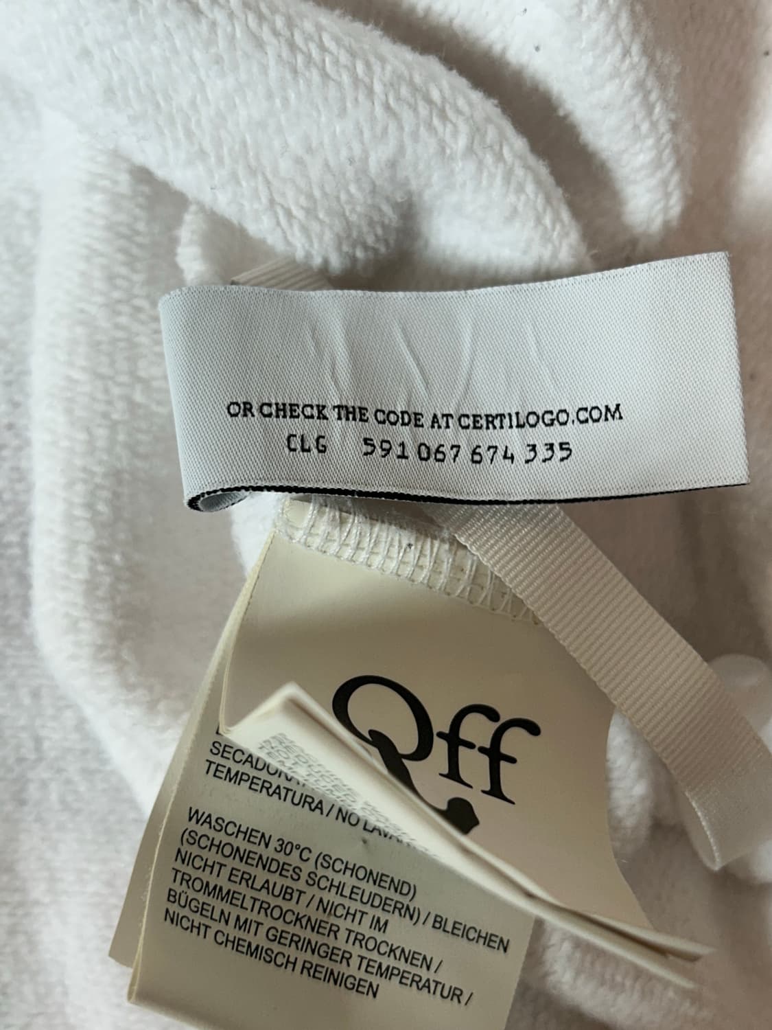 오프화이트 레드 마커 애로우 화이트 맨투맨 상품이미지10