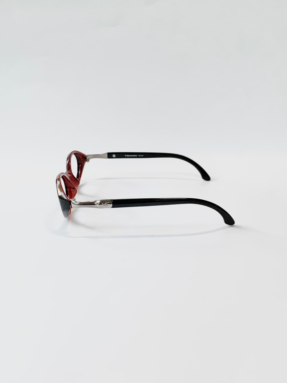 [픽키-646] 레드브라운 투톤 오벌 안경 빈티지 아세테이트 상품이미지3