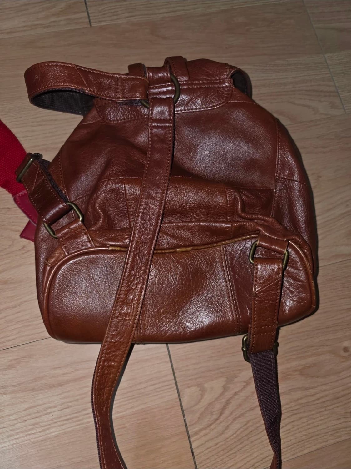 소가죽 브라운 미니백팩 상품이미지2