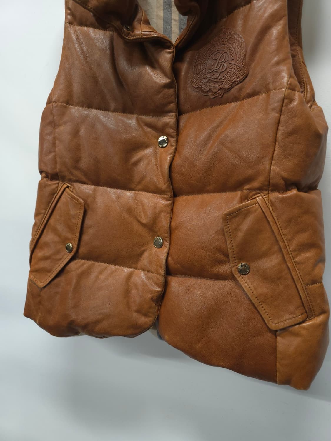 빈폴 빈티지 여성 양가죽 패딩 베스트(90사이즈) 상품이미지2