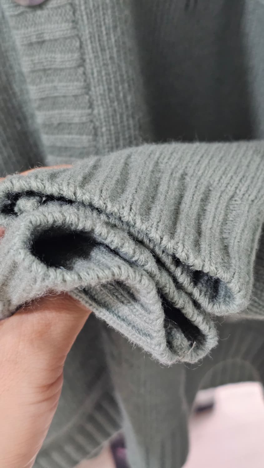 어나더오피스 건지 가디건 라이트그린 1(95)사이즈 상품이미지3