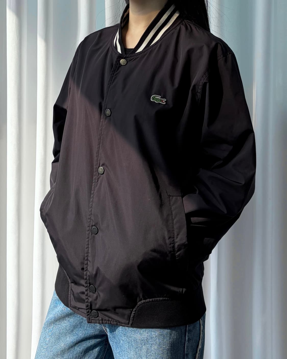 [M]라코스테 블랙 스타디움 자켓 상품이미지1
