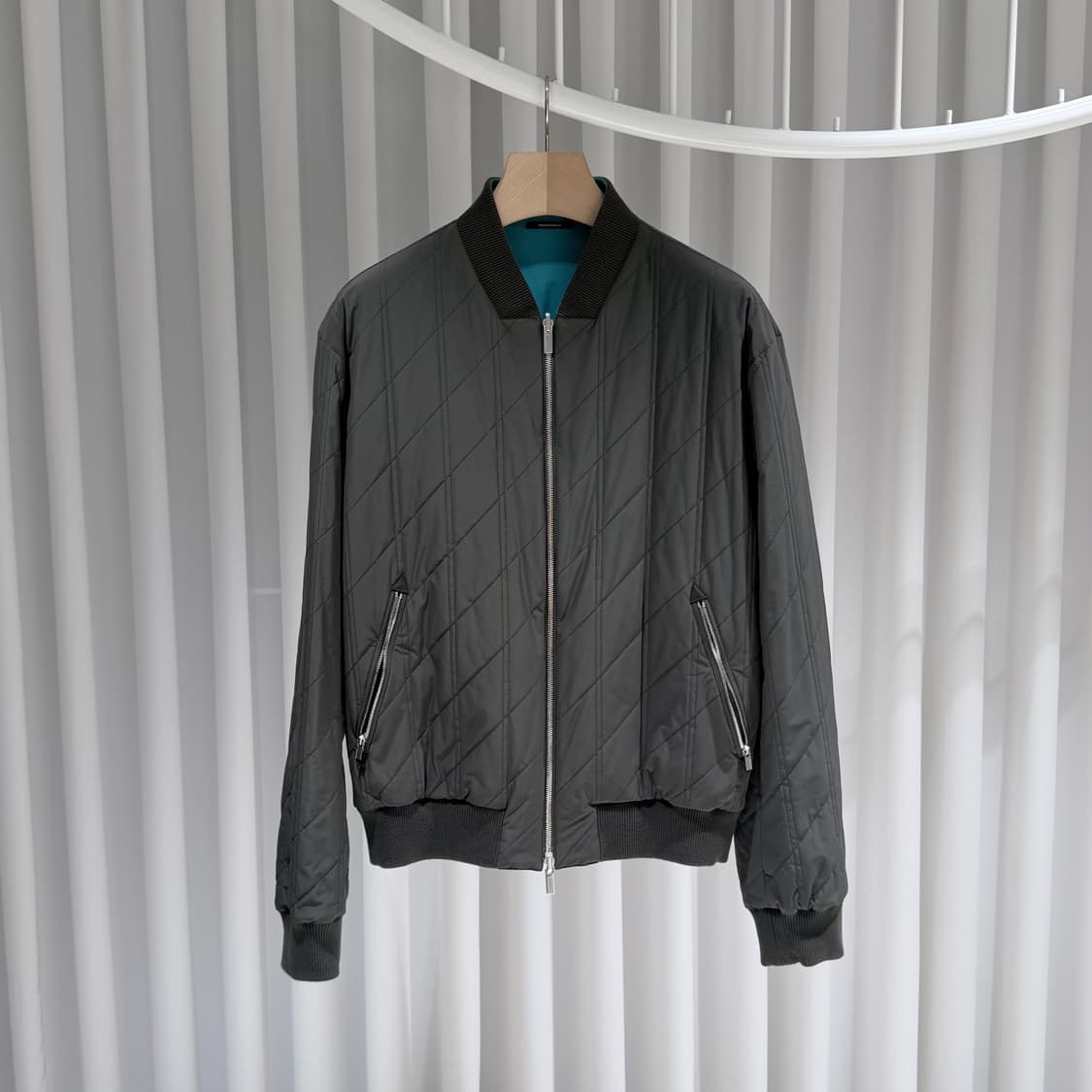 (A+/50) / 에르메스 나일론 퀄팅 리버시블 자켓 상품이미지1