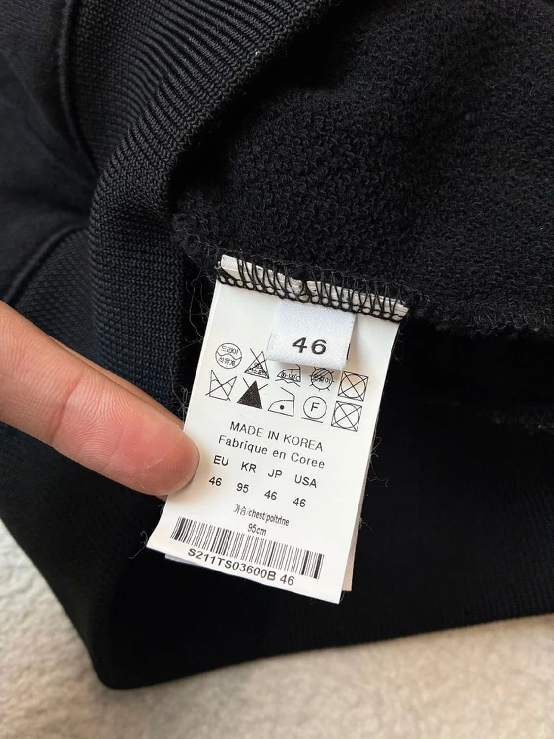 솔리드옴므 21ss 헤비코튼 자수 백로고 후드티 PN6224 상품이미지8