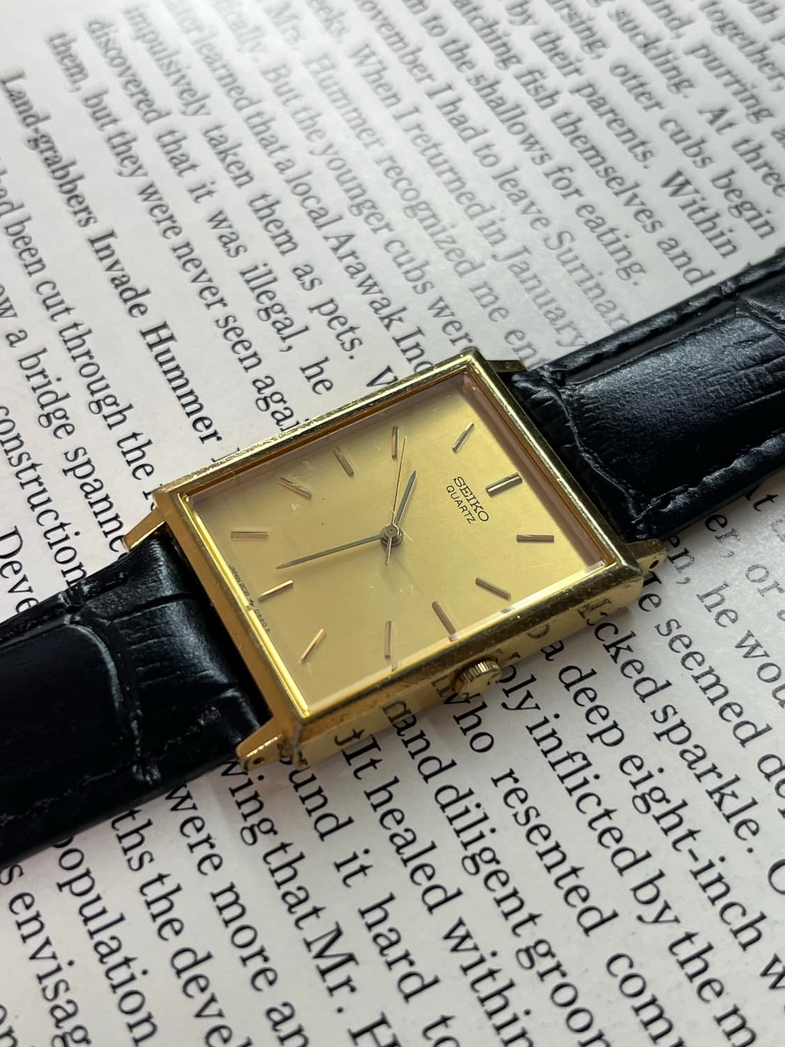 세이코 탱크 쿼츠 2C21-5180   상품이미지2