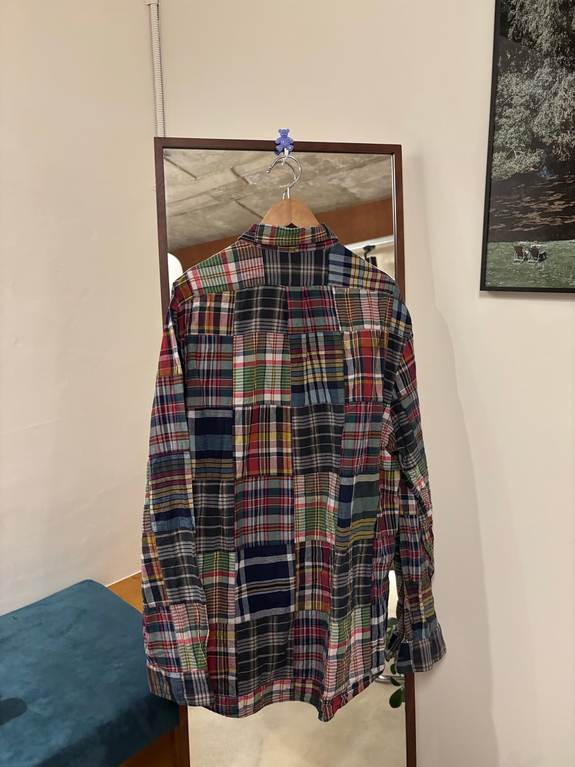 폴로 랄프로렌 패치워크 체크 셔츠 상품이미지5