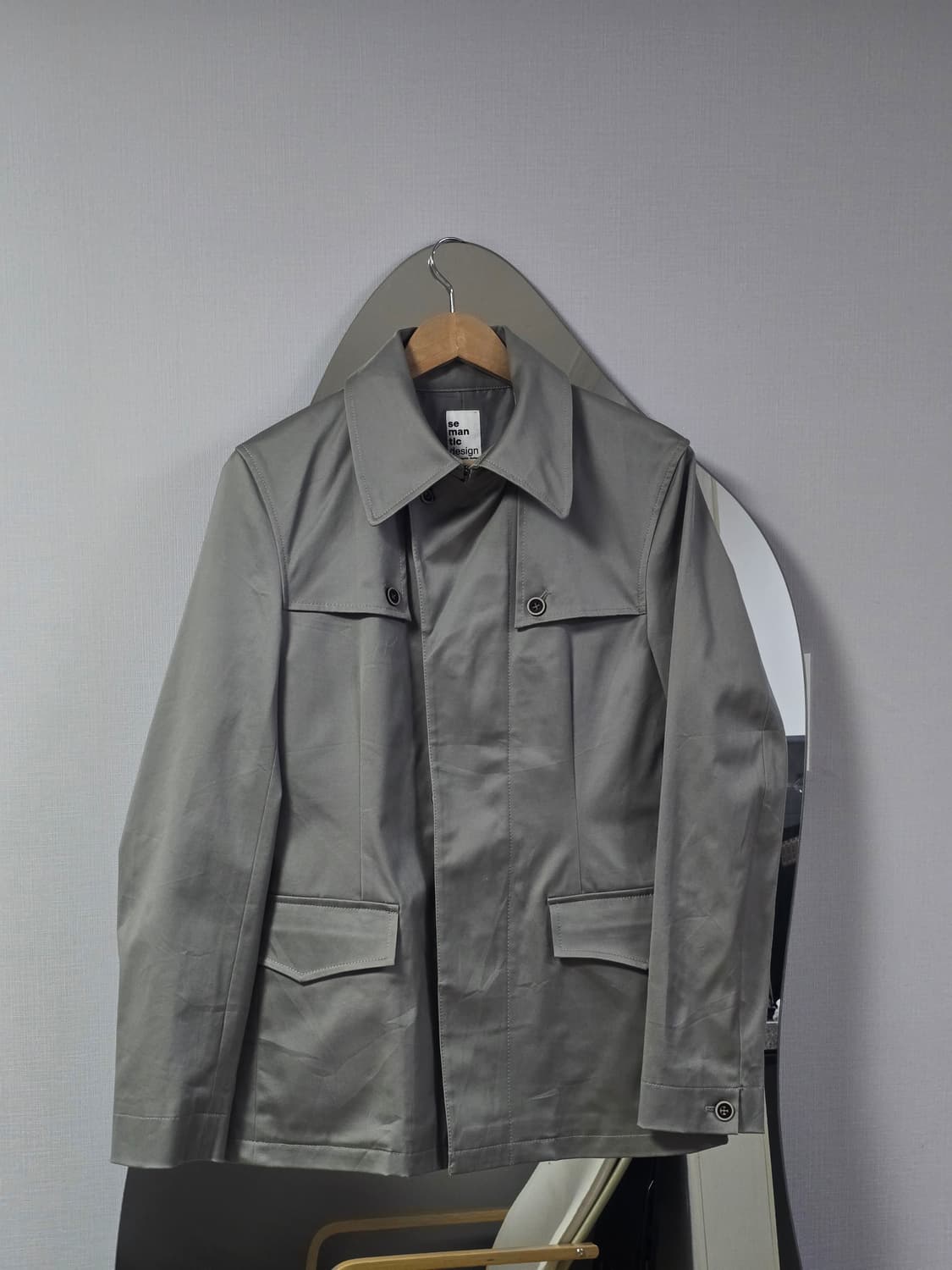 세만틱 디자인 필드 자켓 그레이 L 상품이미지2