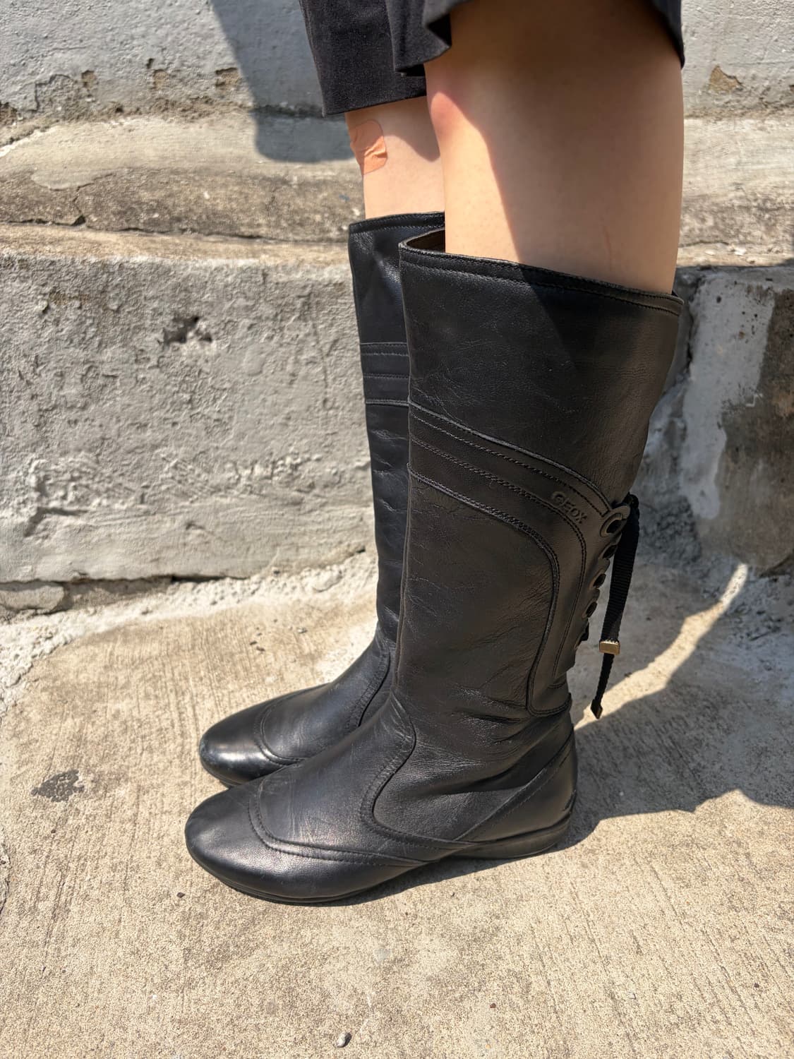 Geox 레더 사이드 지퍼 부츠 상품이미지5