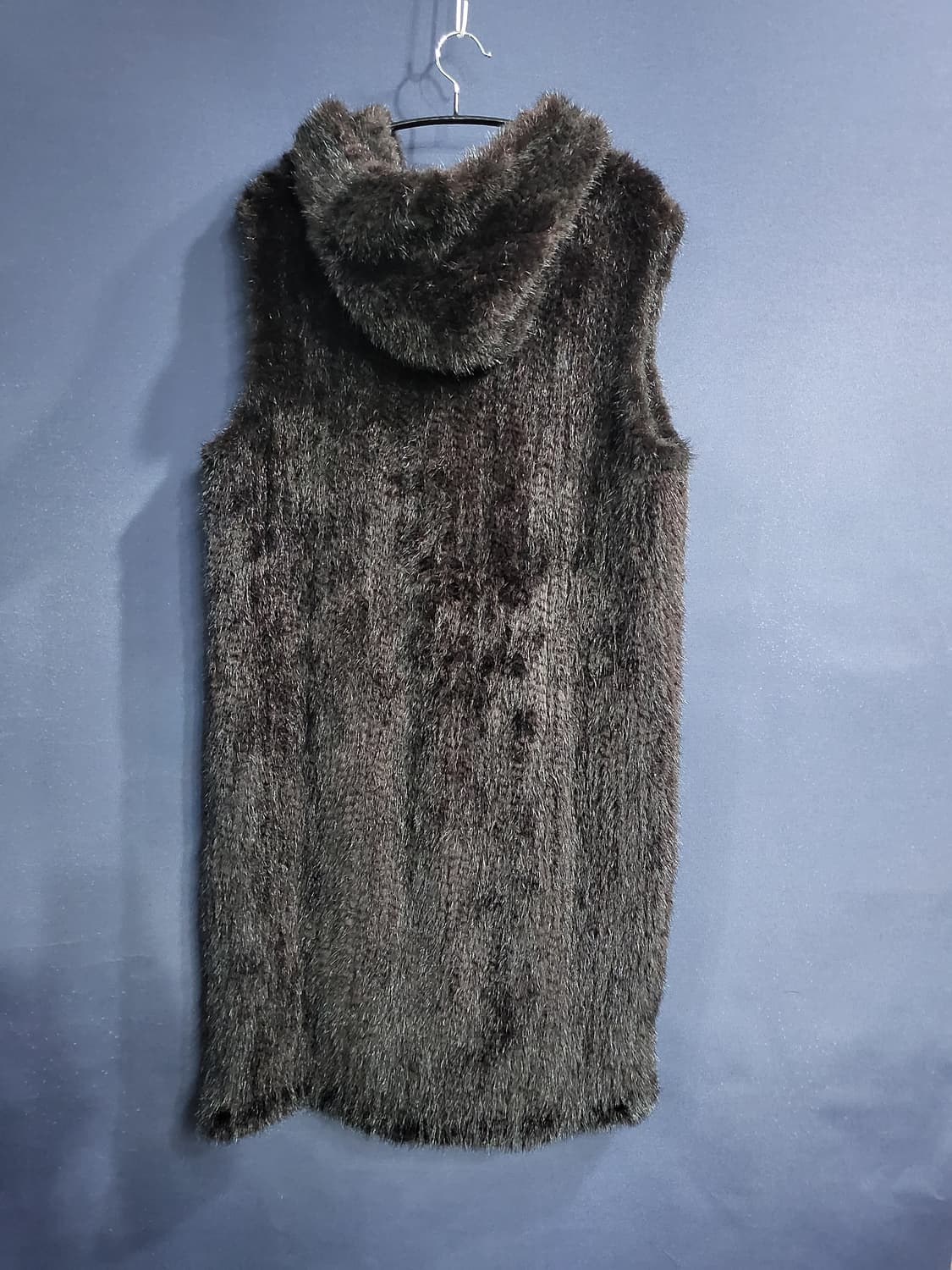 데시데 후드 밍크 롱베스트 상품이미지5