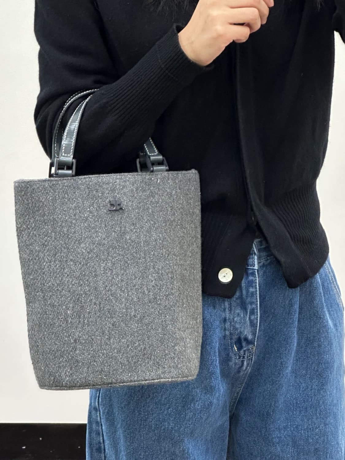 courreges / 꾸레쥬 챠콜 토트백 상품이미지2