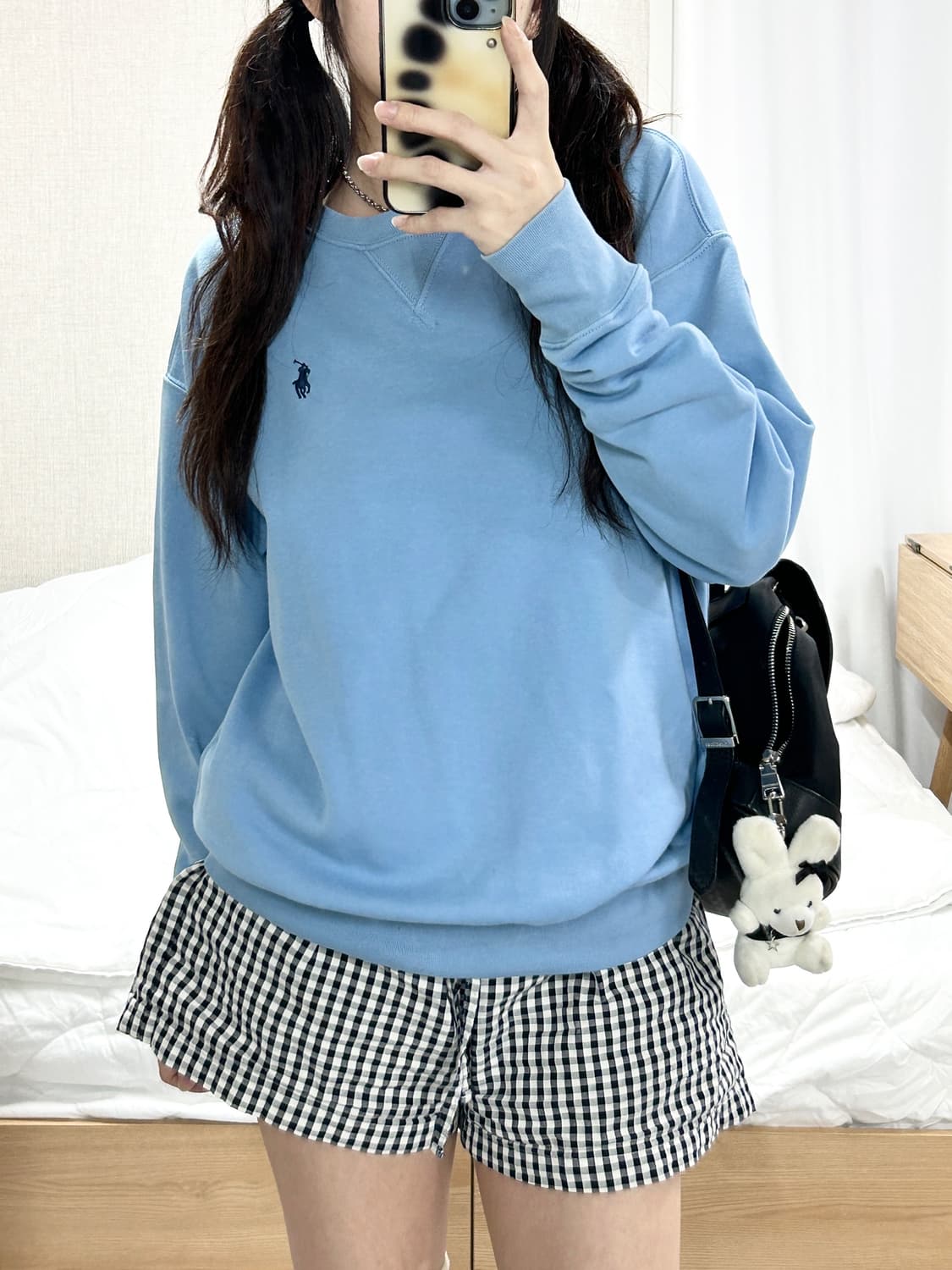 폴로 신형 네이비포니 하늘 맨투맨 상품이미지2