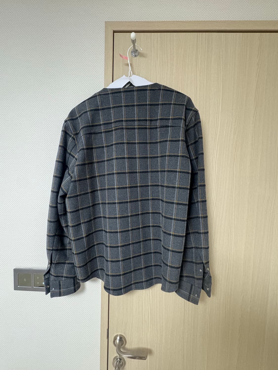 솔리드옴므 체크 지퍼 가디건 105 상품이미지3