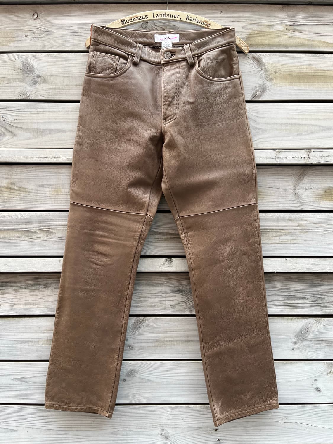 빈티지 아르마니 익스체인지 레더 팬츠 알마니 상품이미지2