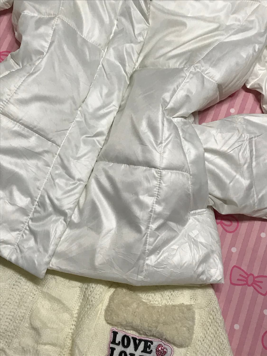 블루폭스 Cecil Mc BEE 화이트 구스다운 패딩 y2k 상품이미지3