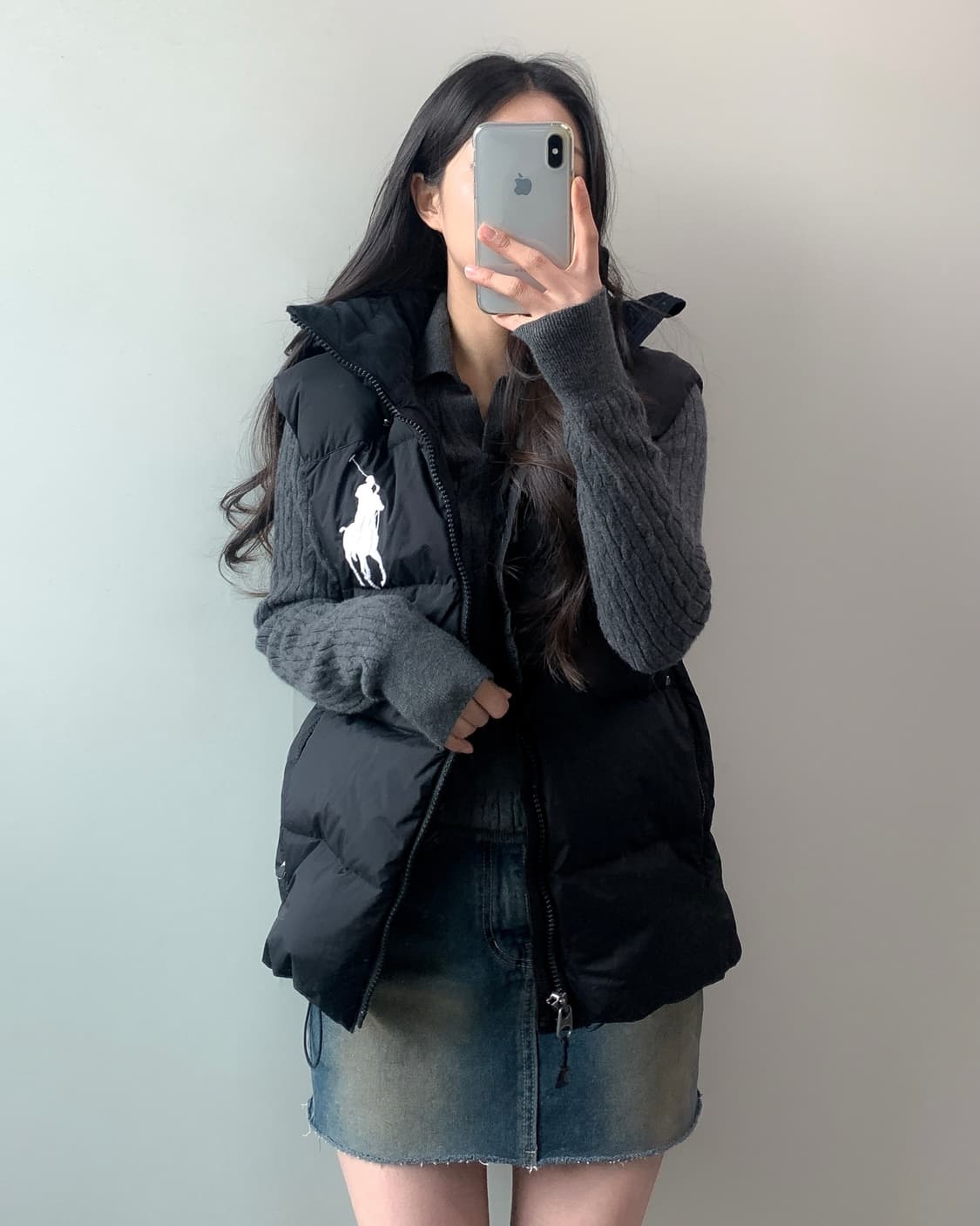 폴로 빅포니 패딩 조끼 상품이미지2