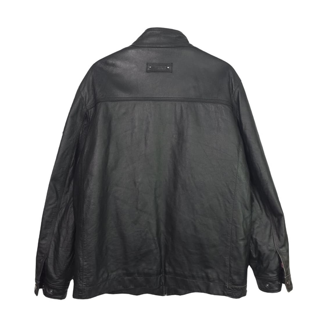 INDIAN 리얼 양가죽 블랙 빈티지 블루종 자켓 XL 상품이미지2