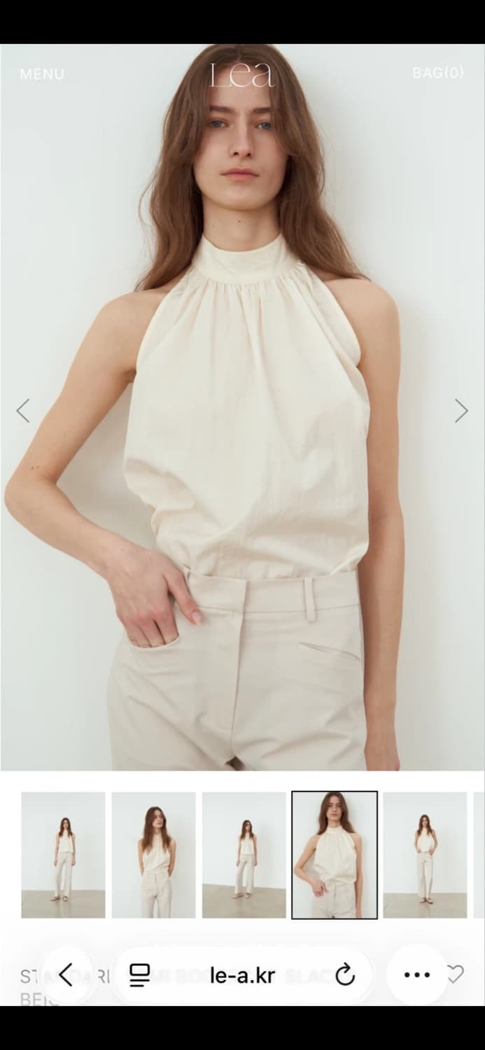 LEA 르에 홀터넥 블라우스 상품이미지1